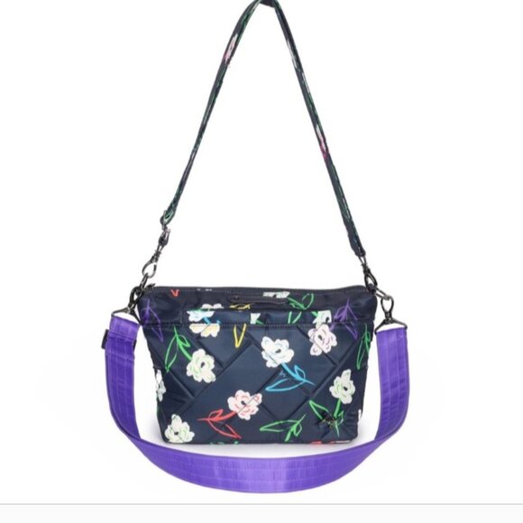 Lug Flare 2 Crossbody Bag in Bright Floral With 2 Straps, NWT - Picture 8 of 11